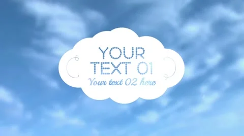 Cloud Title - After Effects Template Stock After Effects