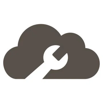Cloud Tools Flat Icon Illustrazione stock