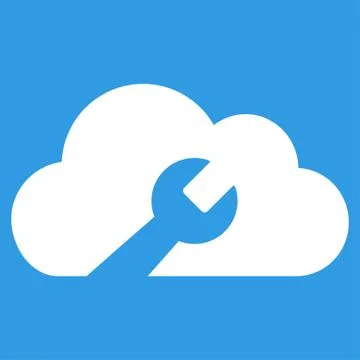 Cloud Tools Icon Illustrazione stock