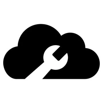 Cloud Tools Icon Illustrazione stock