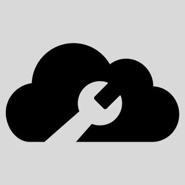 Cloud Tools Icon Illustrazione stock