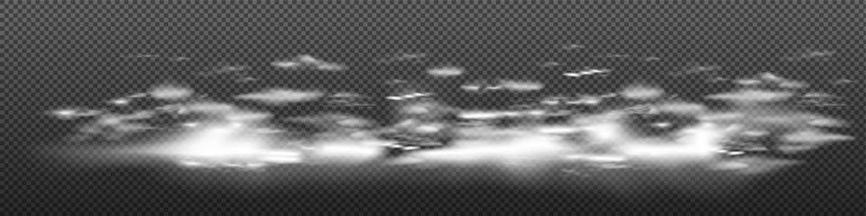 Cloud. Transparent clouds spring sunny weather cloudscape realistic set vector 스톡 일러스트