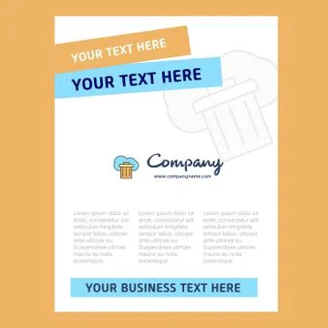 Cloud trash  Title Page Design for Company profile ,annual report, presentati Stock-Illustration