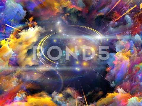 Cloud tunnel Stock Illustration