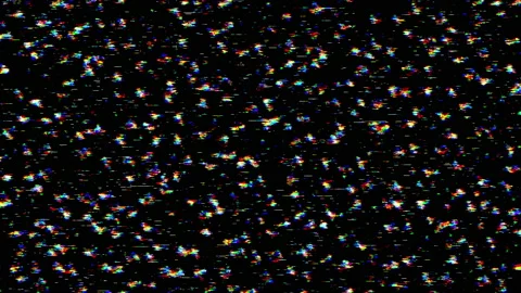 Cloud Type Isolated RGB Noise Effect with Horizontal Noise 스톡 동영상 154227050