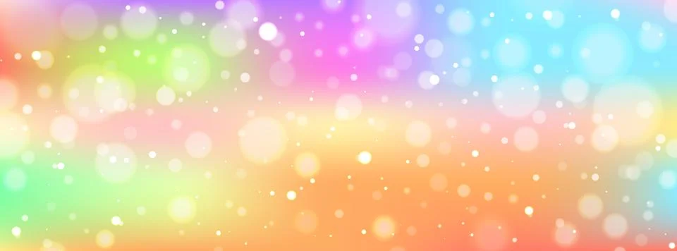 Cloud unicorn background with fluffy glitter and sky rainbow イラスト素材