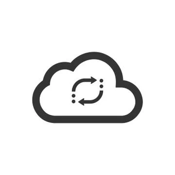 Cloud Update Icon Stock Illustration