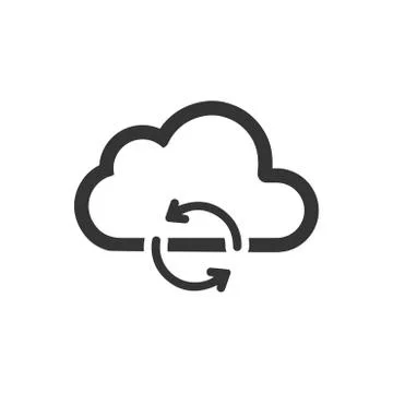 Cloud Update Icon Illustrazione stock