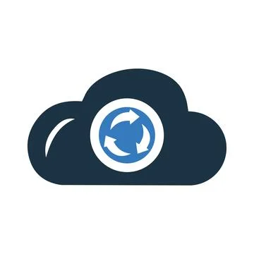 Cloud, update, refresh, data icon. Editable vector graphics. Stock Illustration