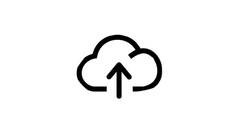 Cloud Upload Animation for File Transfer and Cloud Storage Services Video stock 318539002
