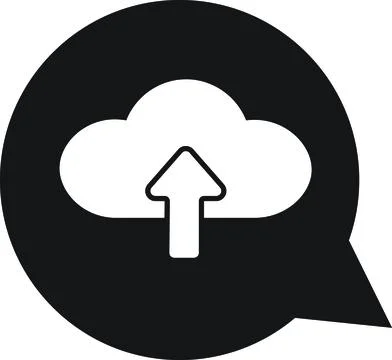 Cloud Upload, Backup Storage, Data Loading Stock Illustration