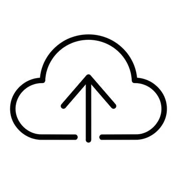 Cloud upload file interface symbol 8K ultra quality image ratio with interfac Stockillustratie