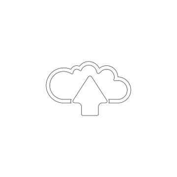 Cloud upload. flat vector icon イラスト素材