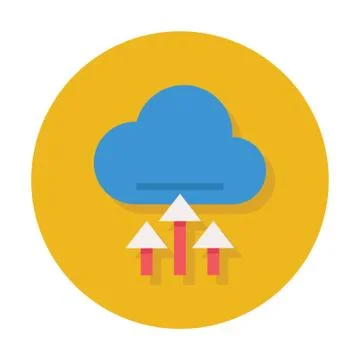 Cloud Upload Icon Stock Illustration
