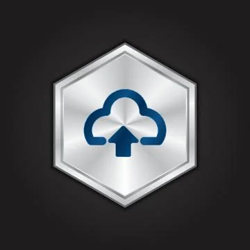 Cloud Upload Icon 스톡 일러스트