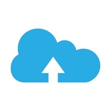 Cloud upload icon vector illustration Illustrazione stock