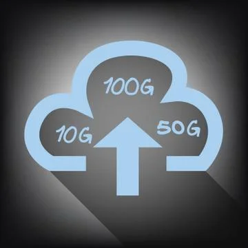Cloud upload Stock Illustration