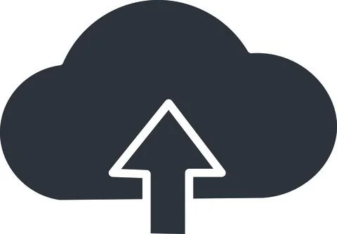Cloud upload Stock Illustration