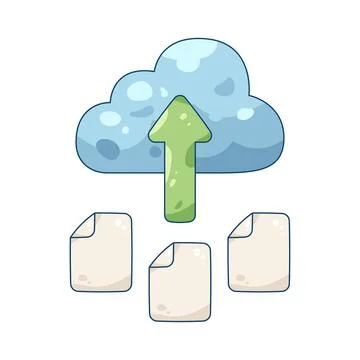 Cloud upload イラスト素材