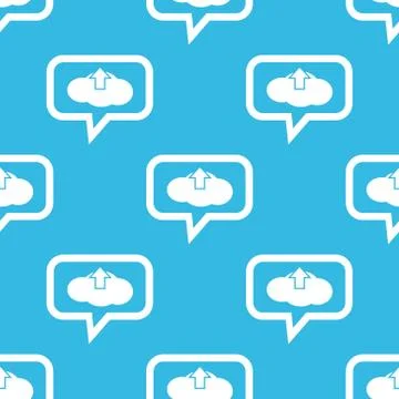 Cloud upload message pattern イラスト素材