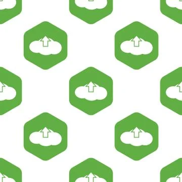 Cloud upload pattern イラスト素材