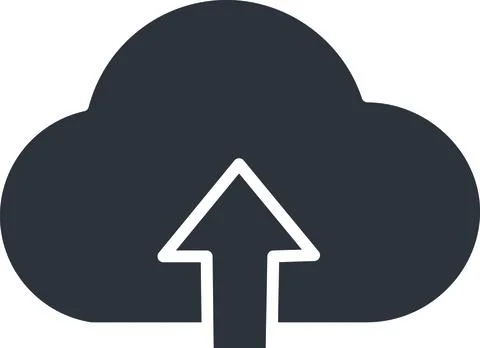 Cloud Upload  Transfer Stock Illustration