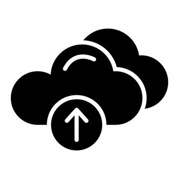 Cloud Upload Vector Icon Design Illustration 스톡 일러스트