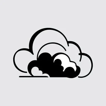 Cloud vector art design Stock Illustration