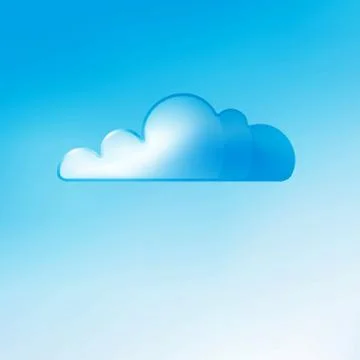 Cloud vector background Stock Illustration