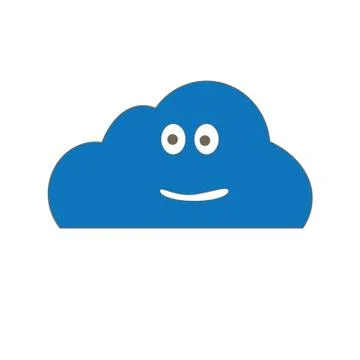 Cloud vector comic figure Stock Illustration