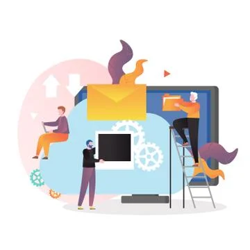 Cloud vector concept for web banner, website page イラスト素材