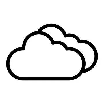 Cloud Vector Icon Design Illustration Stock Illustration