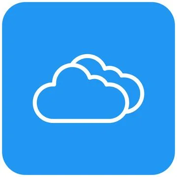 Cloud Vector Icon Design Illustration Stock Illustration