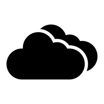 Cloud Vector Icon Design Illustration Stock Illustration