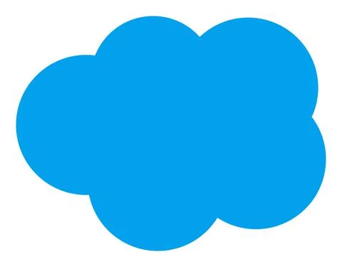 Cloud Vector Icon Flat Illustration Stock Illustration