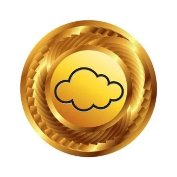 Cloud vector icon Stock Illustration