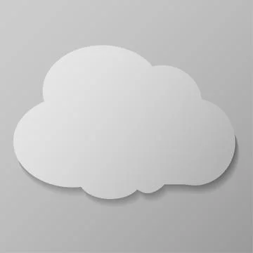 Cloud vector icon Stock Illustration