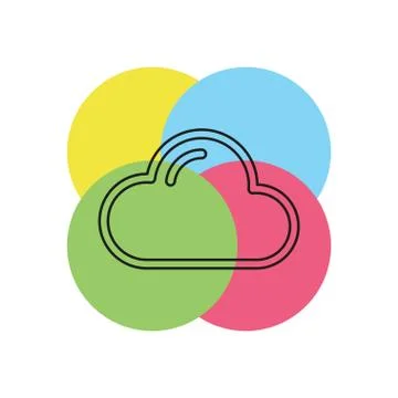 Cloud vector icon Stock Illustration
