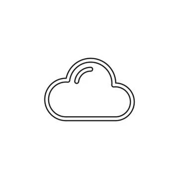 Cloud vector icon Illustrazione stock