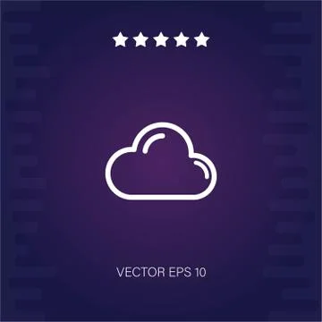 Cloud vector icon Stock Illustration