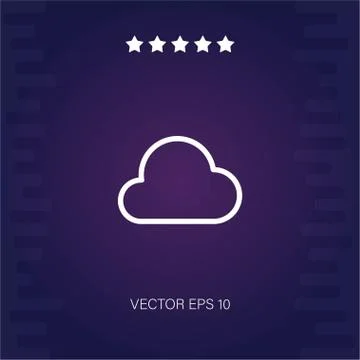 Cloud vector icon Stock Illustration