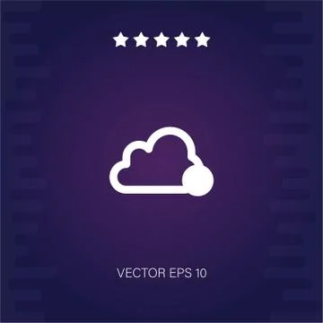 Cloud vector icon Stock Illustration
