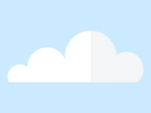 Cloud vector illustration. Misty vapors rise, blending with ethereal beauty h Stock Illustration