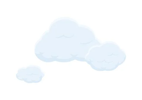 Cloud vector isolated on white background ep221 Stock Illustration