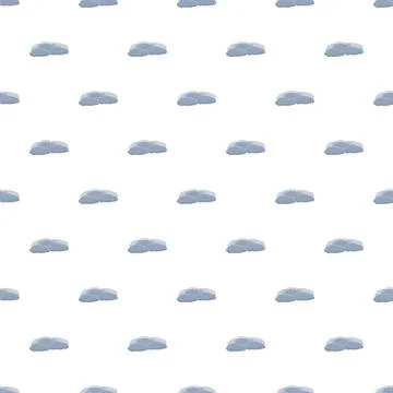 Cloud vector seamless pattern on white background イラスト素材