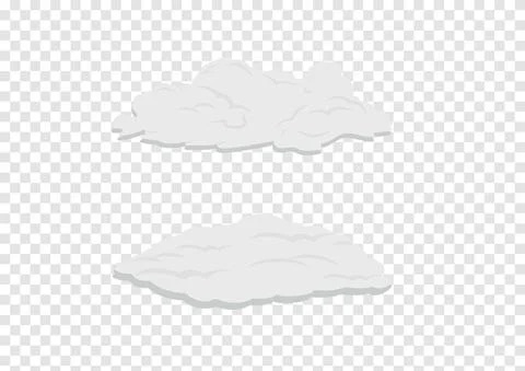 Cloud vectors isolated on transparency background ep115 イラスト素材