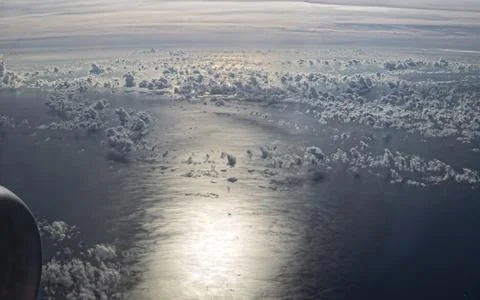 Cloud view from airplane Stock Photos