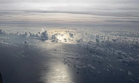 Cloud view from airplane Stock Photos
