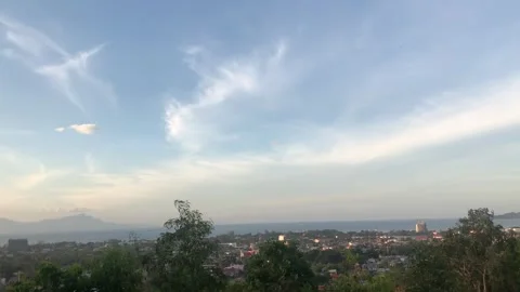 Cloud view in the evening Stock Footage 245633769