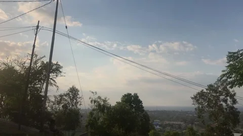 Cloud view in the evening Stock Footage 245633777